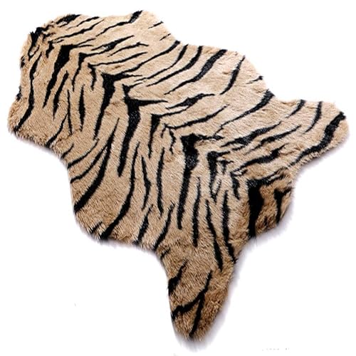Tiger Print Rug, Faux Cowhide Area Rug Animal Printed Carpet