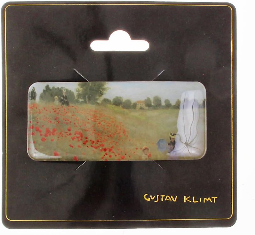 Claude Monet Poppies 4 9 cm Jaw Hair Clip
