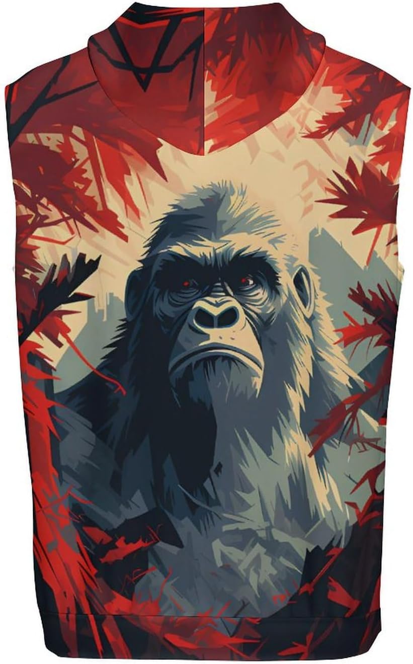 Men's Workout Hooded Tank Tops Sleeveless Muscle Gym T-Shirts