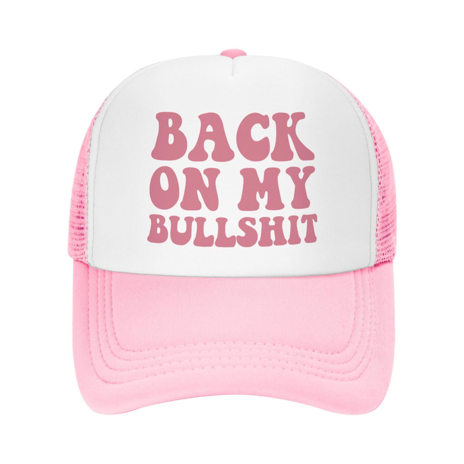 Put It On My Boyfriends Tab Trucker Hats for Women Pink Men Humor Gift Pink Hats for Men