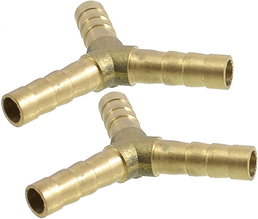 Qtqgoitem 2 x Pneumatic Y Shape 6mm to 6mm Barb One Touch Connector ...