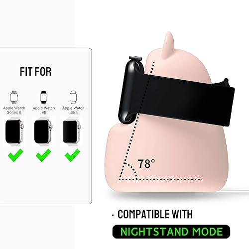 Miniatura 5 de Soporte de carga y exhibición para Apple Watch Series 4945444241401.496 in, iWatch Ultra8SE276SE54321, bonito soporte de estación de carga de