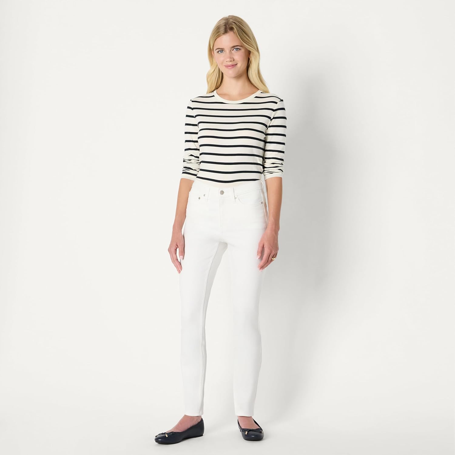 Amazon Essentials Womens High Stretch Mid-Rise Skinny Jeans