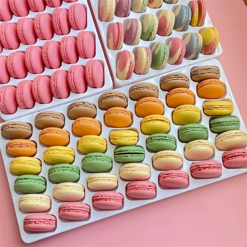 Macron French Cookies,Gift Box,Variety of Flavors Cookies Imported,– 42 PCS – French Macarons, Delicious Luxury Gourmet Gift, An Ideal Gift Baked Goods