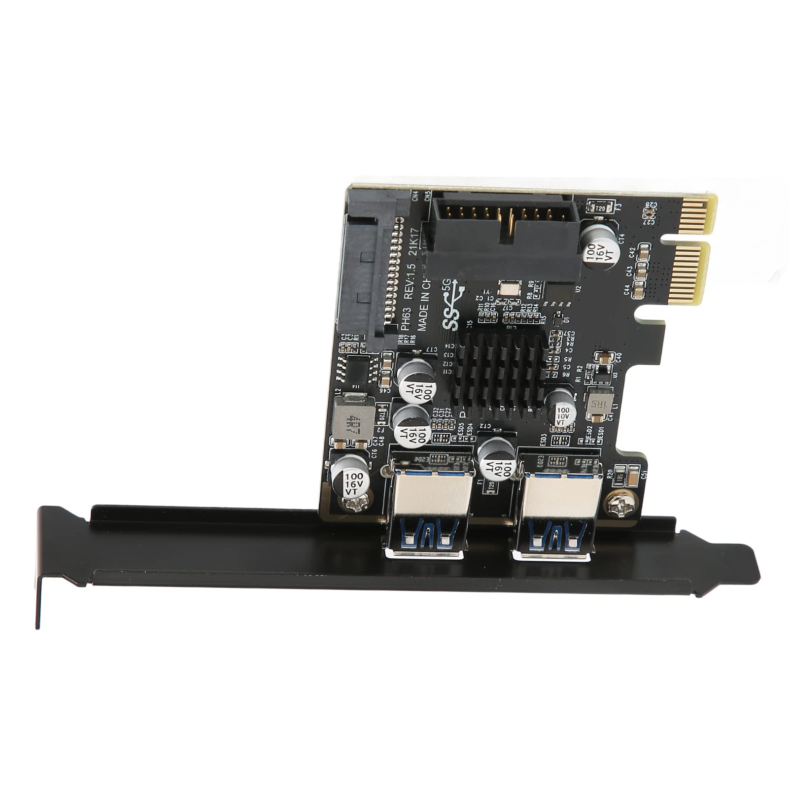 Adattatore per scheda di espansione da PCI-E a USB3.0 con interfaccia frontale a