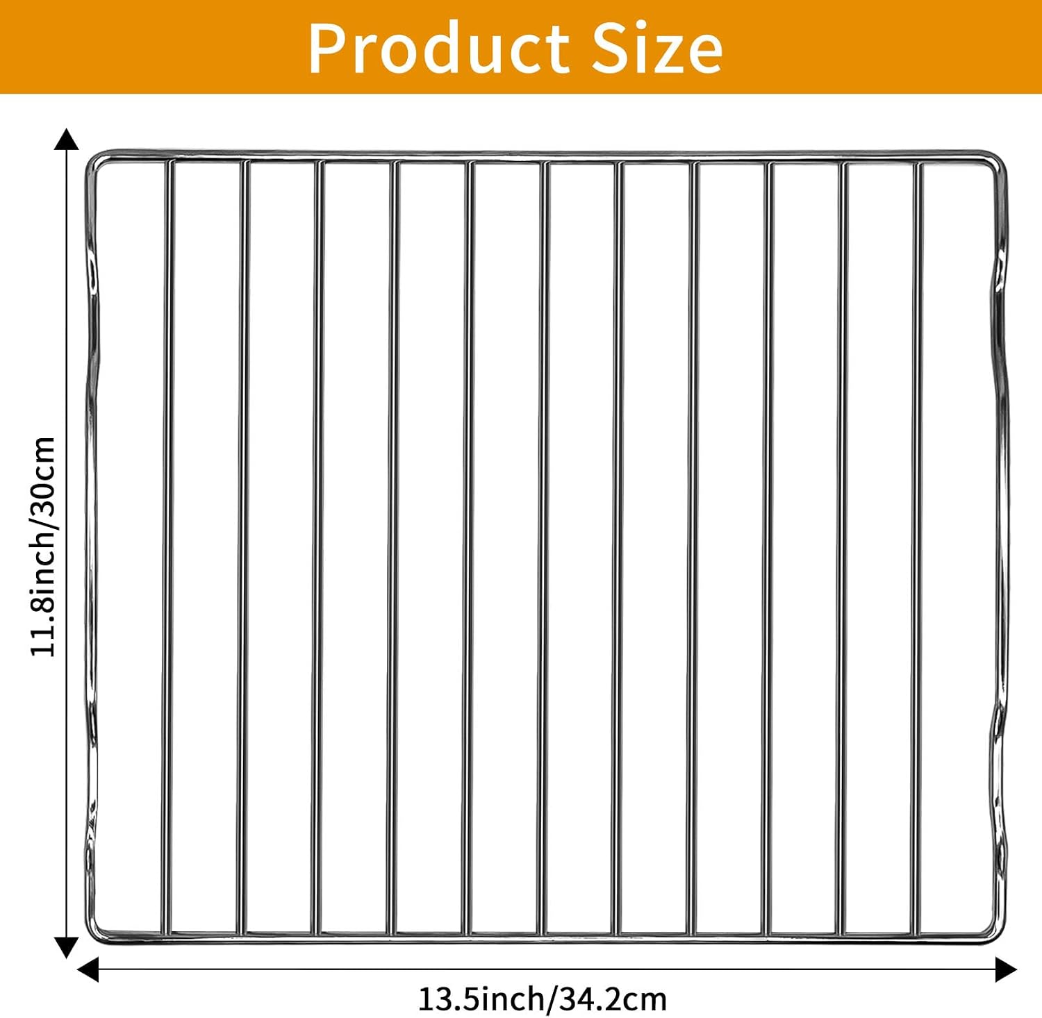 Air fryer Replacement Parts for Ninja Flip Toaster Oven & Air Fryer SP151, 13.5''× 11.8'' Food Grade Stainless Steel Air Fryer Accessories Grill Rack, Dishwasher Safe