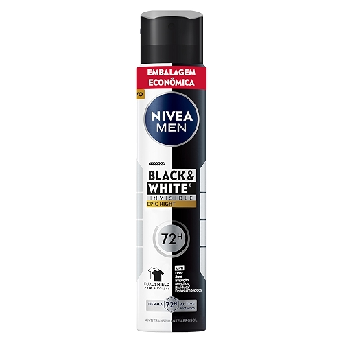 NIVEA MEN Desodorante Aerossol Antitranspirante Black & White Epic Night 200ml