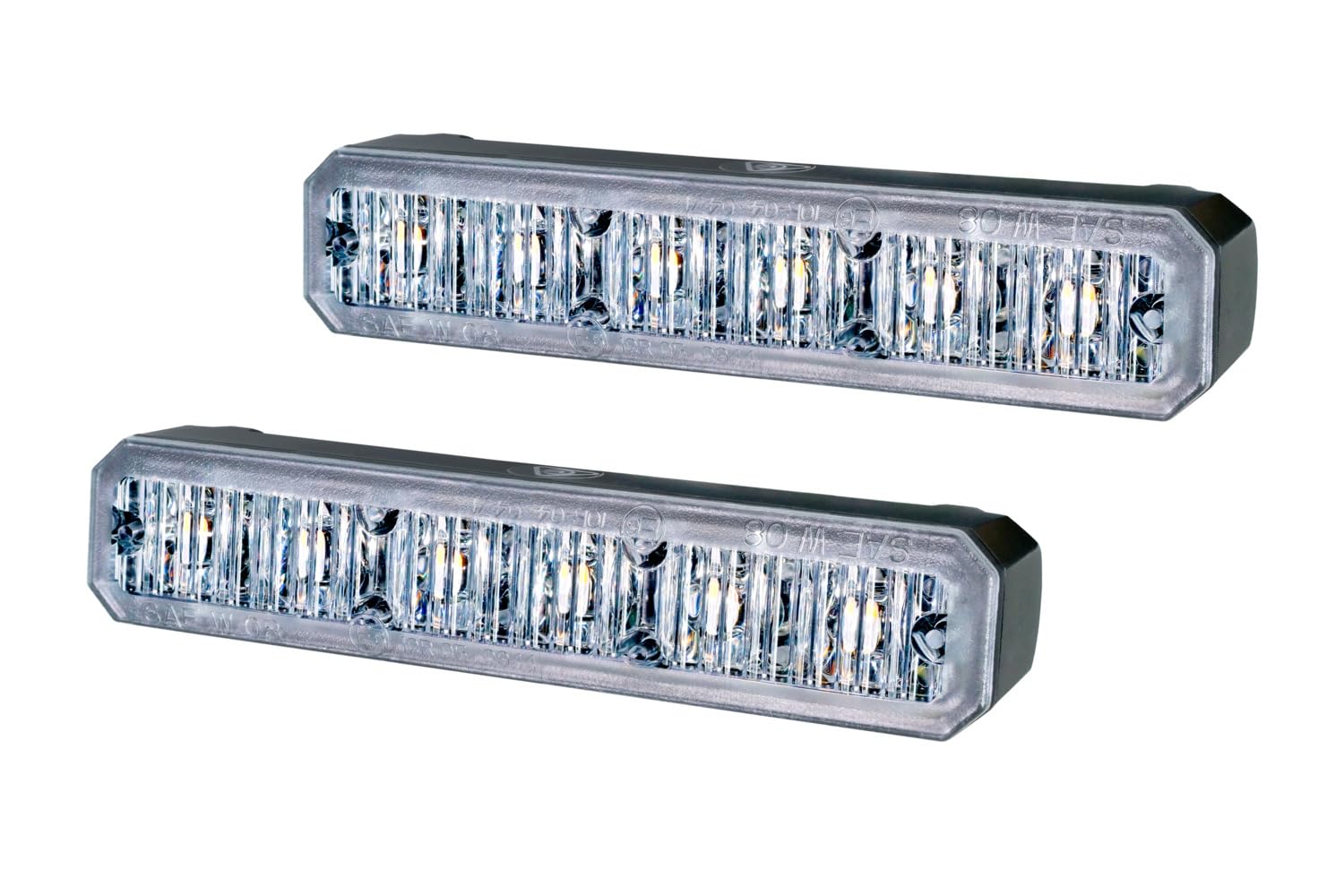 HELLA LED Światła ostrzegawcze - BST - 12V / 24V - biały - Oprawa/Połączenie śrubowe - Przewodu: 860[mm] - Wtyczki: otwarte końcówki kabla - Komplet - Ilość: 2-2XD 012 160-881