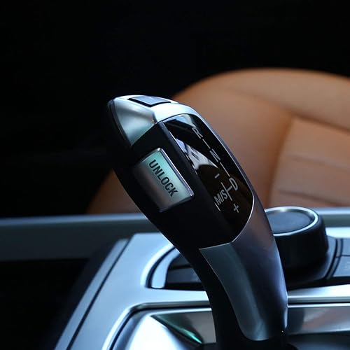 Miniatura 3 de YIWANG Cubierta del botón del desbloqueo del engranaje central del coche del ABS Chrome para BMW Serie 5 F10 F11 2011-2017 Accesorios de automóvil