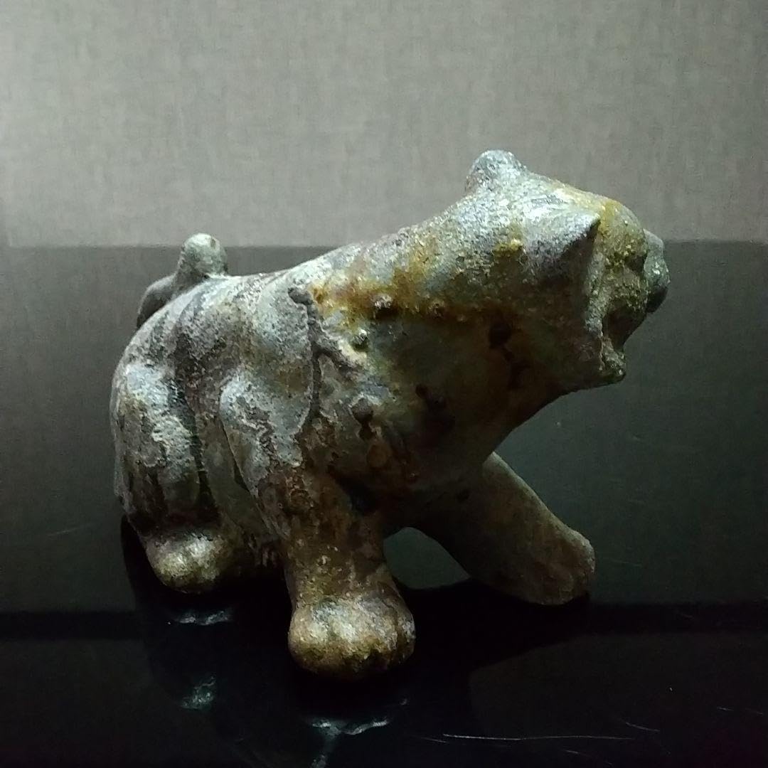 備前焼 虎】Bizen ware tiger figurine (送料込み)