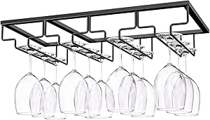 Camp4 Stielglashalter Schwarz - Praktische Halterung Für Weingläser In Küche & Wohnmobil