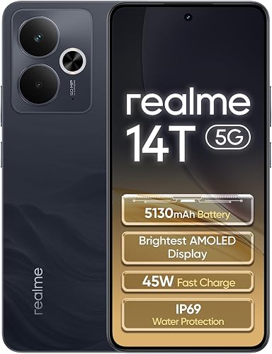 realme 14T 5G Smartphone 8Go+256Go, Black