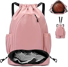 YOUYIKE Sac à Dos Cordon Grand, Sac à Dos de Tennis Pouvant Contenir Deux Raquettes, Avec Compartiment de Fond, Sacs à Dos de Sport Avec Poche Intérieure, Poche Extérieure, pour Homme Femme