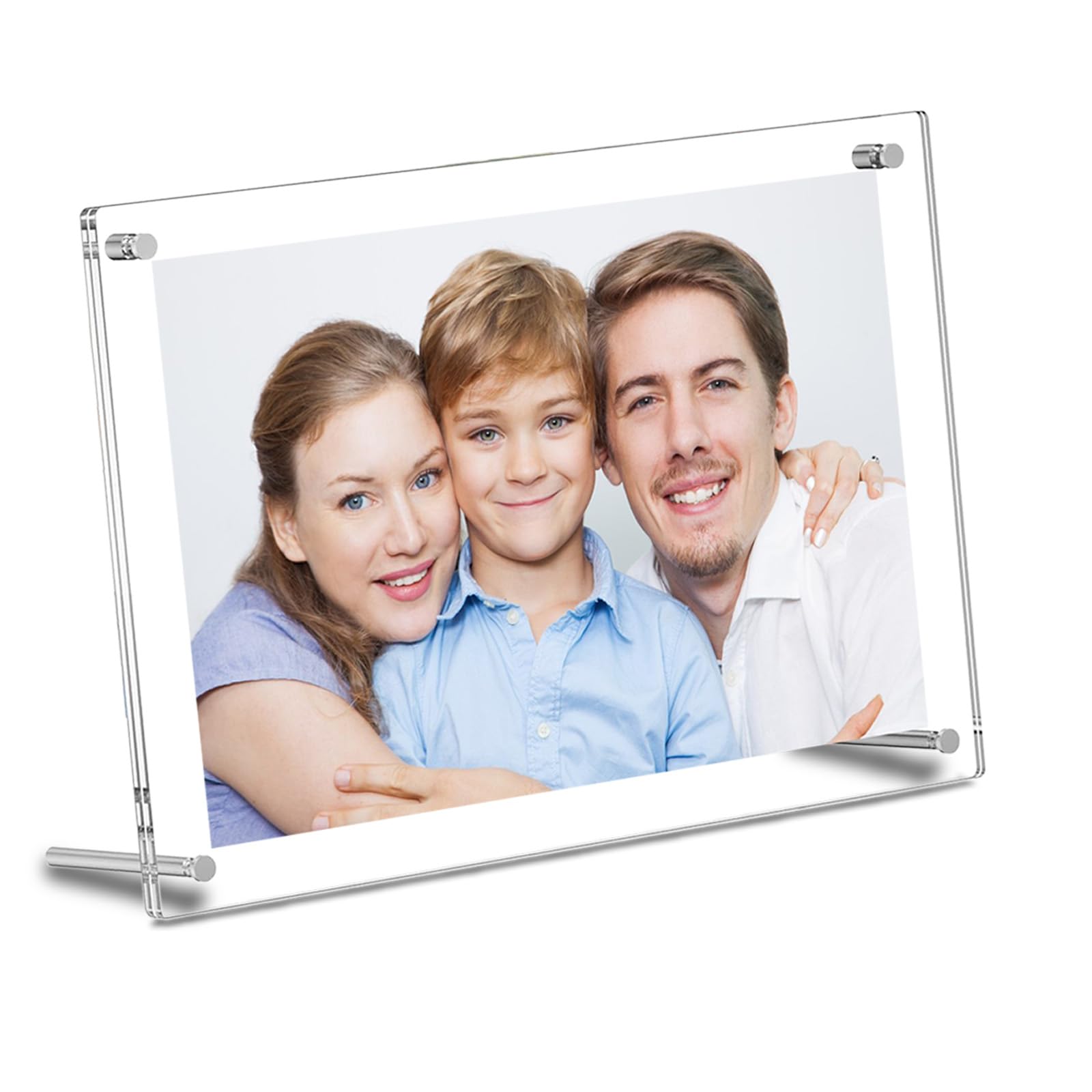 Handepo 30 Cornici Magnetiche Acriliche Trasparenti 10x15 Cm | Doppia Faccia E Autoportanti | Portafoto Da Scrivania Per Camera E Soggiorno