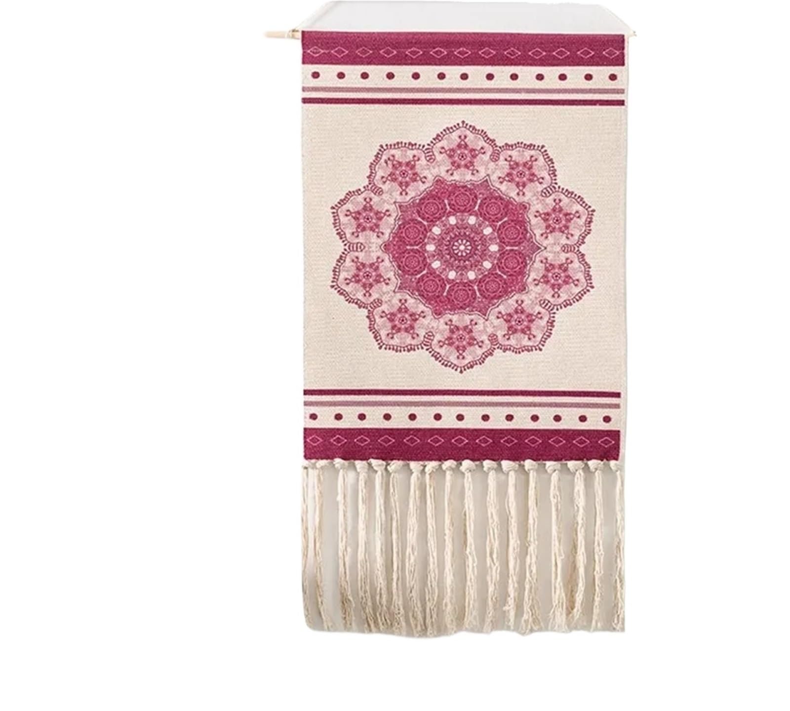 BFLCWSTD Macrame Wall Hanging Tassels Wall Hanging Handmade Tapestry Macrame Home Decor Retro Craft(Pic4)
