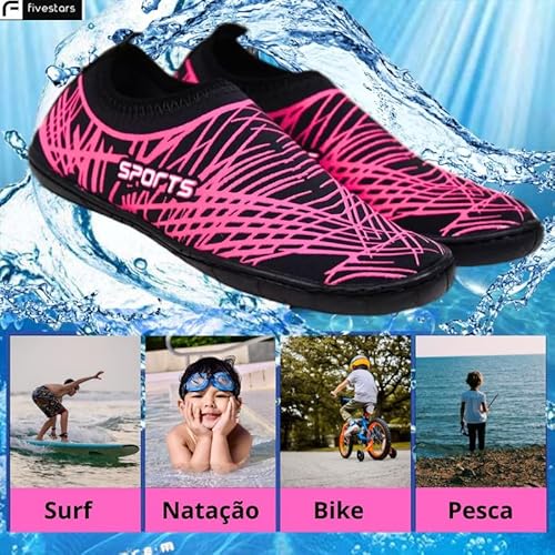 Sapatilha infantil tenis Nautico uso aquatico Pesca Trilha Cor:Rosa;Tamanho:30/31;Gênero:Unisex infa