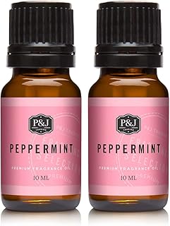 P&J Trading - Peppermint Scented Oil 10ml 2pk - Fragrance Oils for Candle Making, Soap Making, Diffuser Oil