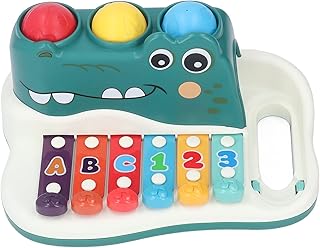 SALALIS Baby Piano Speelgoed, Puzzel Dieren Piano Verbeter Communicatie Oefening Grip Mogelijkheid voor Entertainment