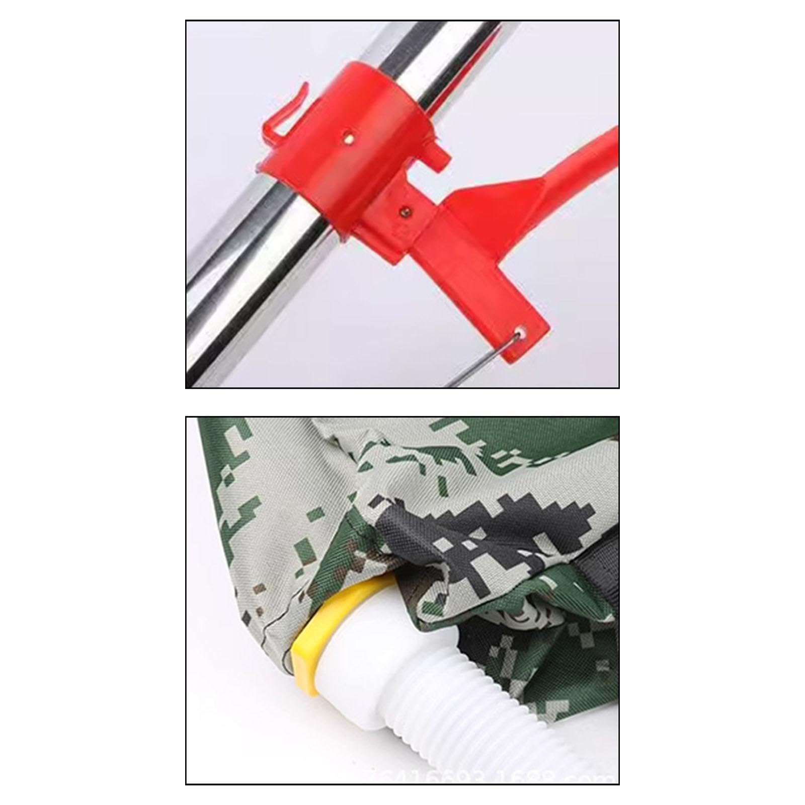 Fertilizante Sprayer Portátil Manual con Mochila Dispensadora Herramienta de Jardinería para Dispersión de Abono Distribuidor de Fertilizante, PVC Azul