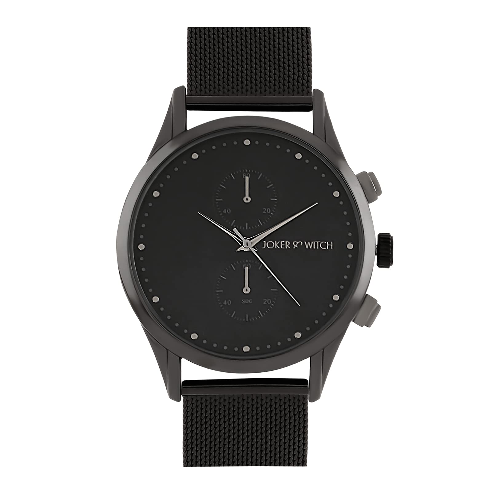 Joker & Witch Quant Black Dial Gunmetal Stainless Steel Mesh Analogue Watch for Women (B0BSVC14RB) Amazon Price History, Amazon Price Tracker