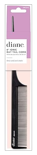 Miniatura 6 de Diane Ionic DBC043 - Peine de cola de rata  Peine de dientes finos antiestáticos y corte de pelo, herramienta de peinado para mujeres, hombres,