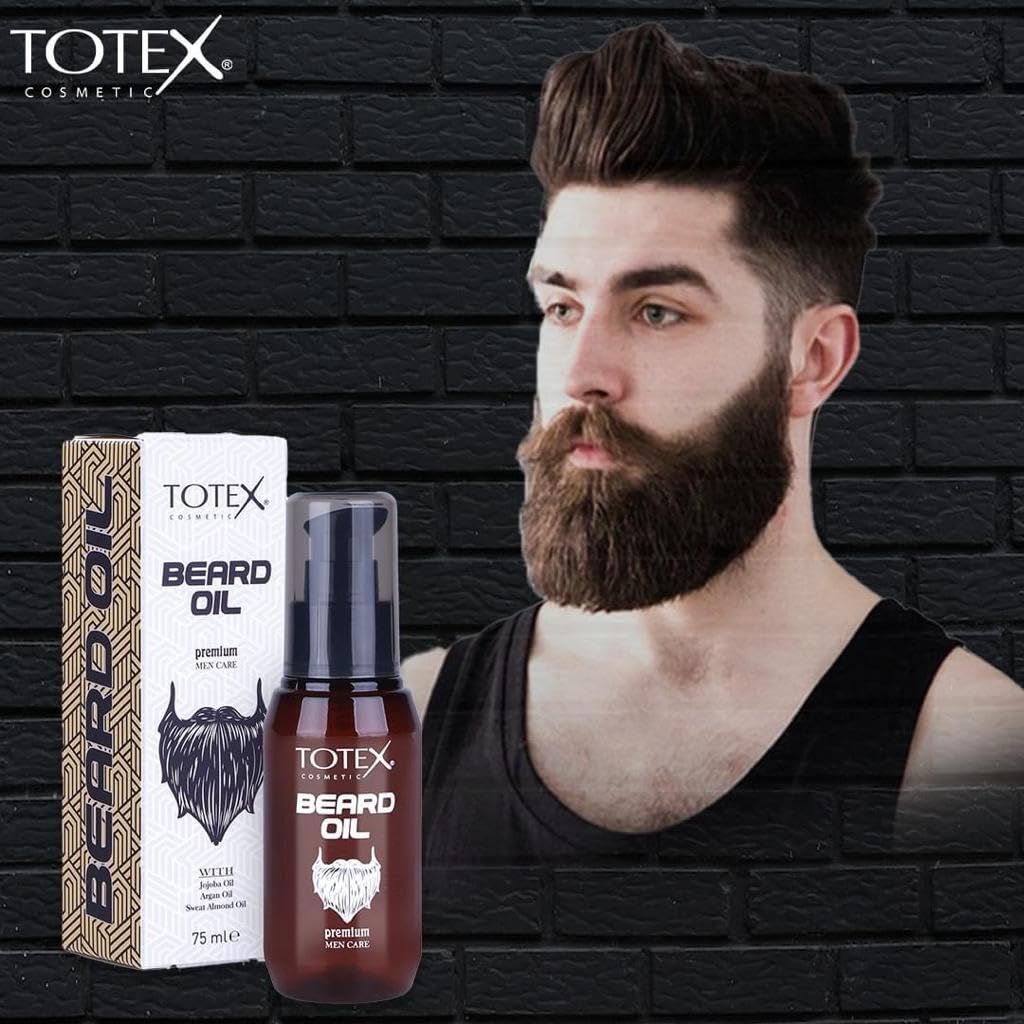 Totex Premium Beard & Mustache Serum Oil Conditioner Anti-Dandruff Men Care 75ml