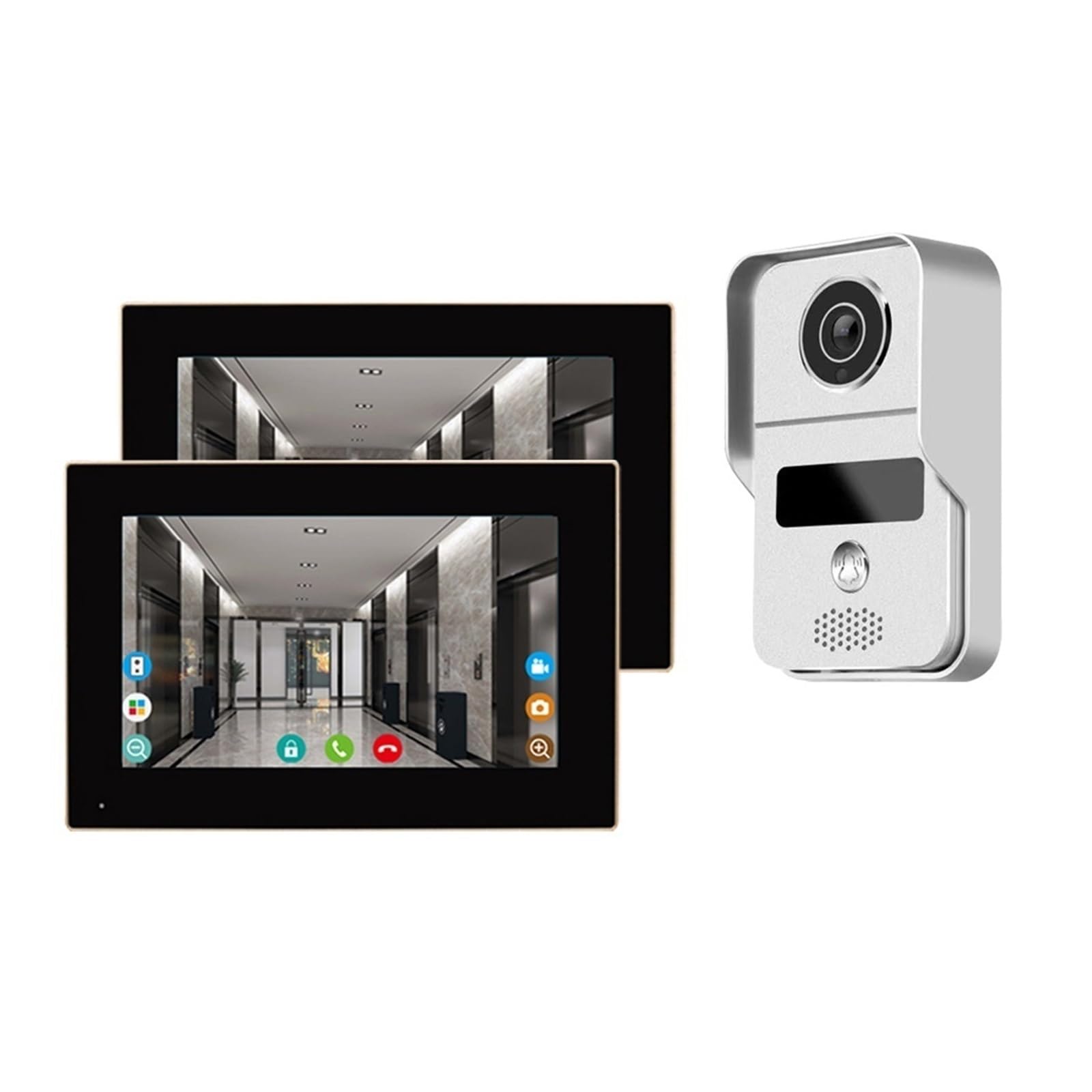 Sonnette sans fil vidéo WiFi extérieure IP65 avec interphone maison intelligente