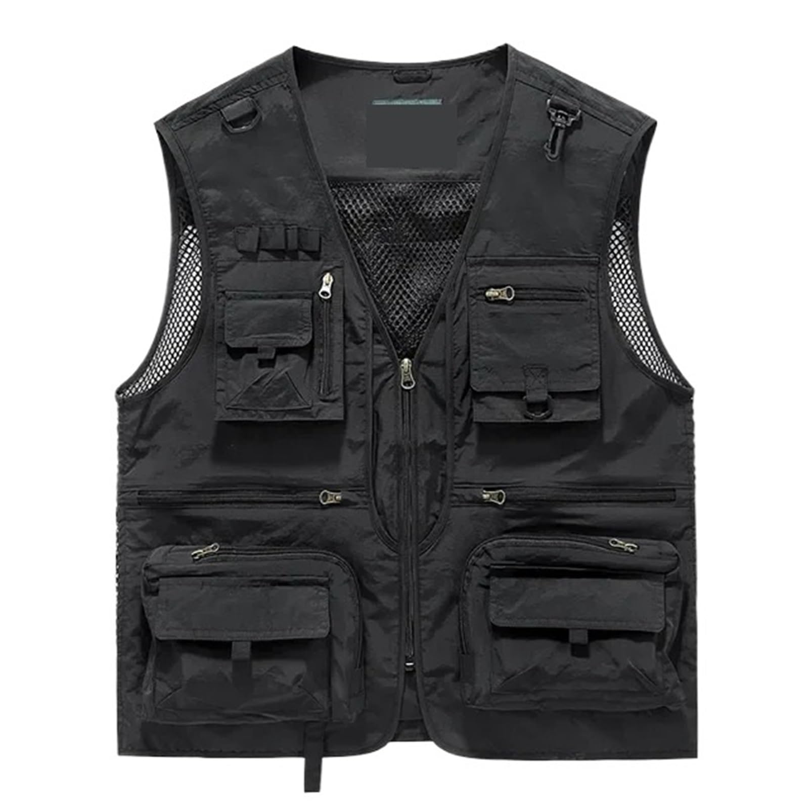 Werkzeugweste Pockets Summer Men Hiking Fishing Vest Mens Photographer Waistcoat Mesh Cargo Sleeveless Jacket Tool