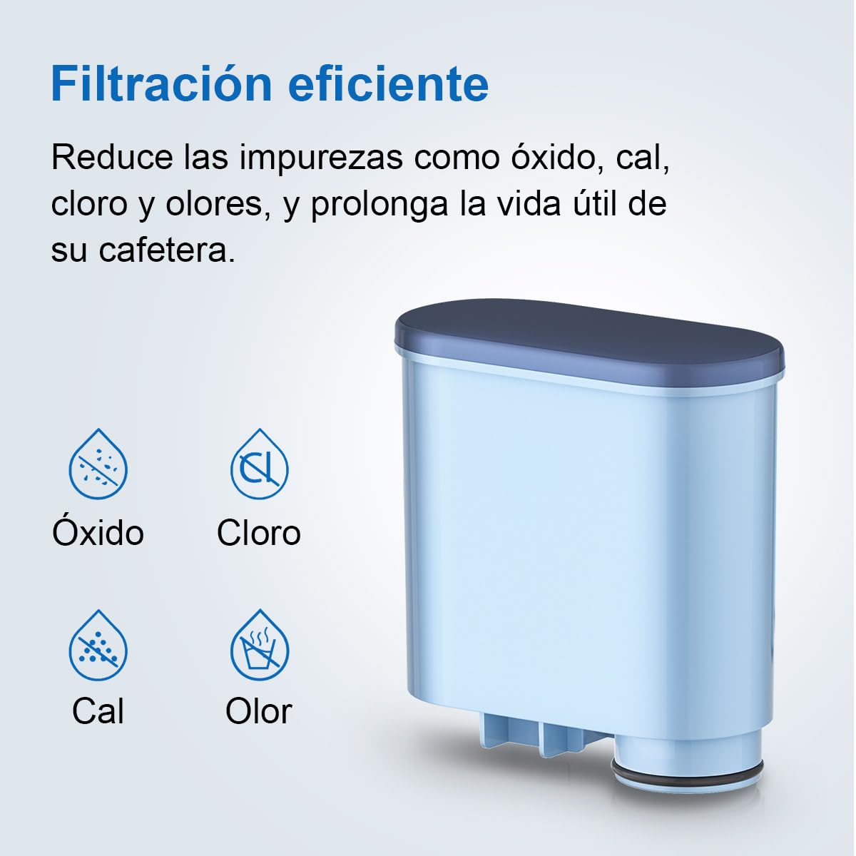 Filswa Filtro de agua para cafetera, repuesto compatible con Philips 3100, Philips 4000, 5000, Saeco AquaClean CA6707 CA6903/00 CA6903/01 CA6903, filtro de cal Aqua Clean (4 unidades)