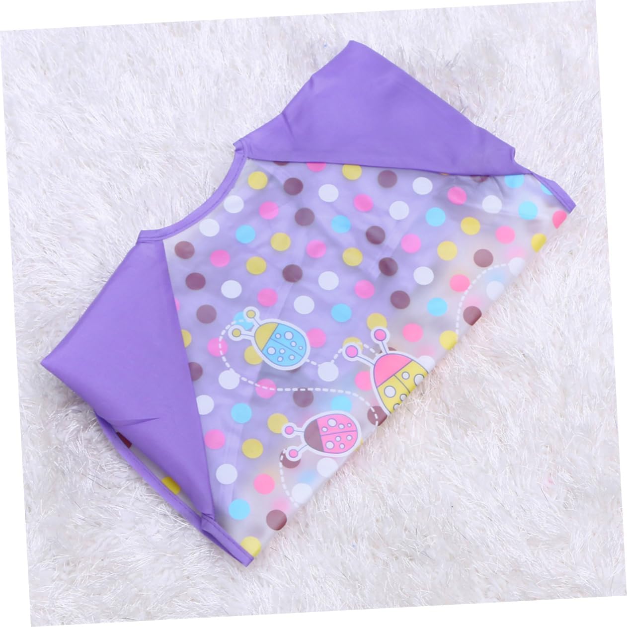 5pcs Reverse Wear Overalls Cartoon Bibs for Toddlers Easy-wipe Machine Washable Stain Odor Resistant Newborn to Preschool