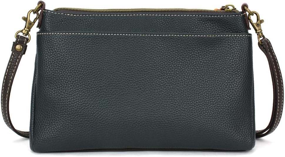 CHALA RFID Protected Vegan Leather Deluxe Crossbody Bag with Adjustable Straps
