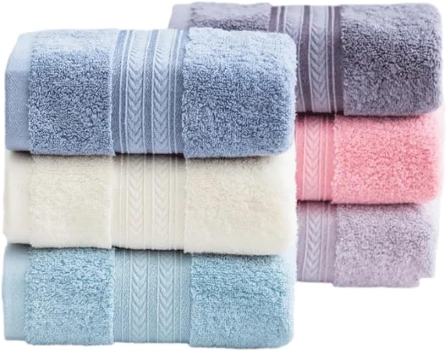 Cotton Hand Towel Set Embroidered Soft Bathroom Towel Cover Daily Use Towel Set