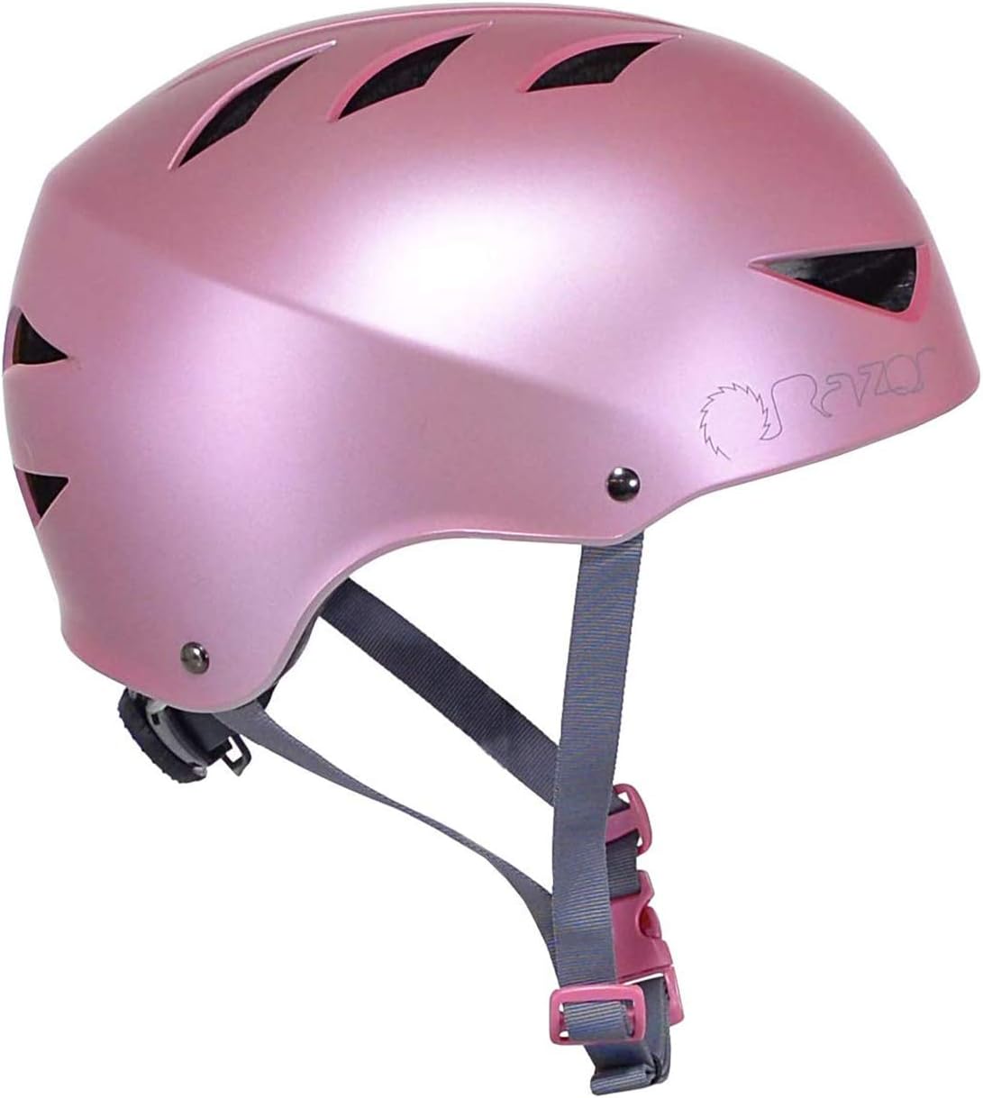 Razor V-12 Adult Multi-Sport Helmet - CPSC Approved Helmets for Adults with Adjustable Strap - Durable Bicycle Helmet with Foam Padding for ‎Cycling & Skateboarding