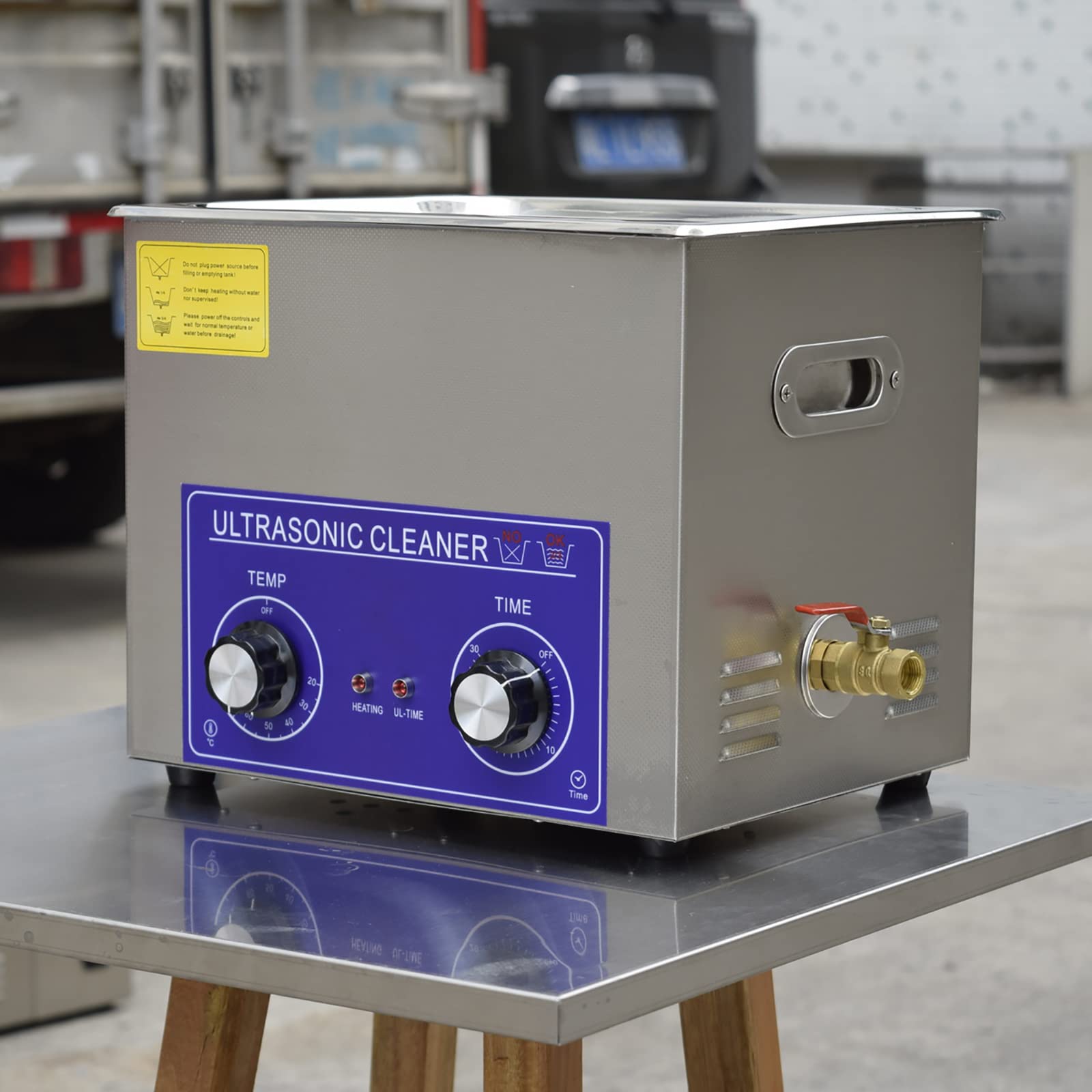 Limpiador Profesional de 10 litros con Calentador y Temporizador, máquina de Limpieza eléctrica Comercial para Limpiar Gafas, Relojes, Piezas de dentaduras postizas,