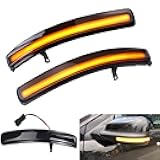 csslyzl Dynamic Sequential Side Mirror Turn Signal Light Smoked Lens Compatible with Ford Explorer 2011-2019 Driver & Passenger Side Pair LED Indicator Lamps, Replaces# BB5Z-13B374-A,BB5Z13B374A