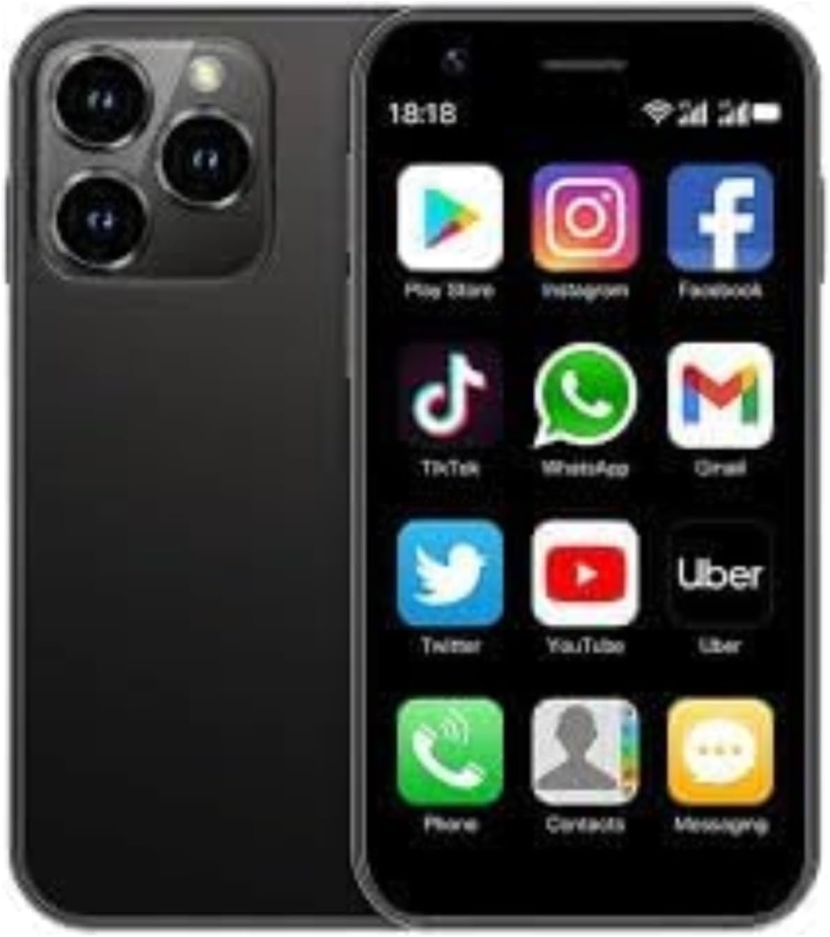 World Smallest & Mini 4G Smartphone 3.0 Inch Amoled Display 3GB RAM 16GB ROM Expandable Upto 128GB 5MP Front+8MP Back Camera 2000 mAh Battery (Colour Depand On Stock)
