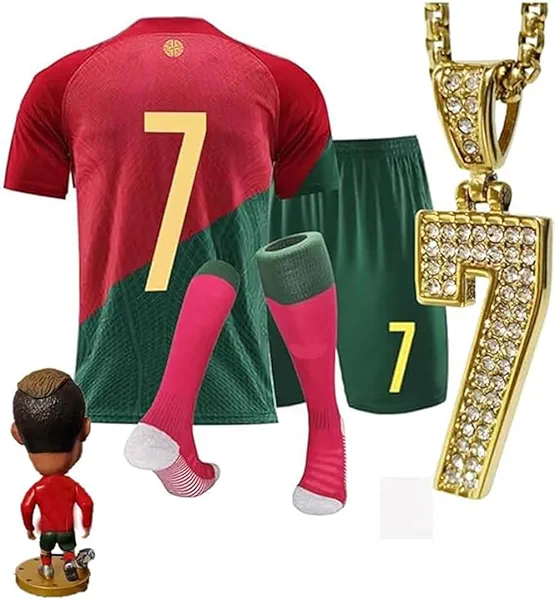 Soccer Jersey Kids,Soccer Jerseys for Boys,Kids Youth Jersey Shirt Socks Soccer Shirt G_ift Kit Set