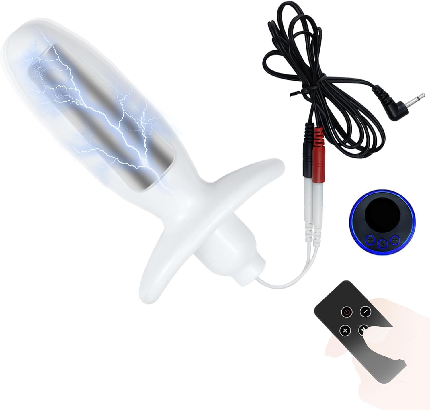 BDSMYEE Plug Anale con Stimolazione Elettrica, Dilatatore Anale Plug SM Giocattolo Sessuale per Donne Uomini, Butt Plug Stimolazione del punto G Anali SexToy