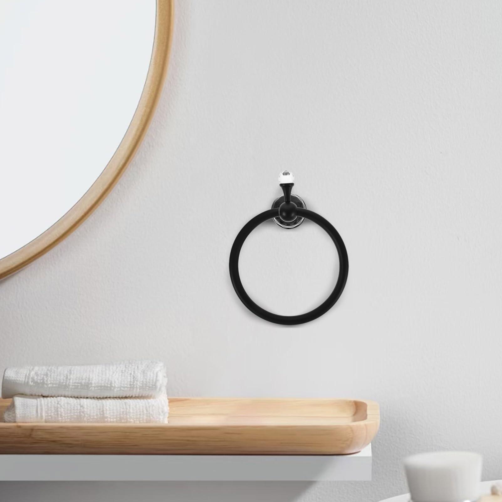 Zerodeko Toallero de Baño Único de Aleación de Zinc Diseño Artístico para Pared