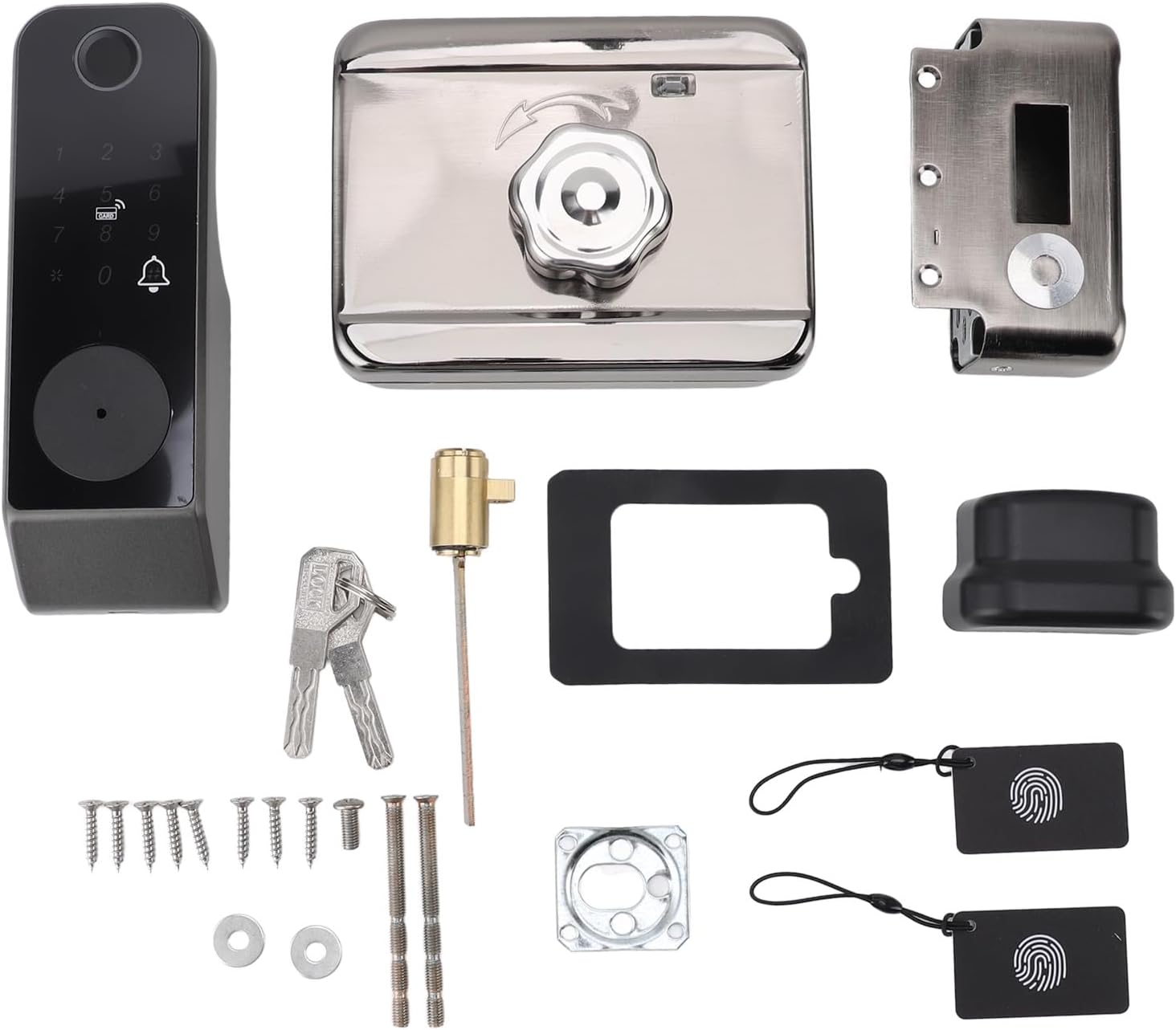 Keyless Entry Smart Lock with Fingerprint Password Card Key Unlock IP66 Waterproof, Control, Enhanced Security Features for Emergency Charging Keyless Entry Smart Lock with Fingerprint Password Card Key Unlock IP66 Waterproof, Control, Enhanced Security Features for Emergency Charging