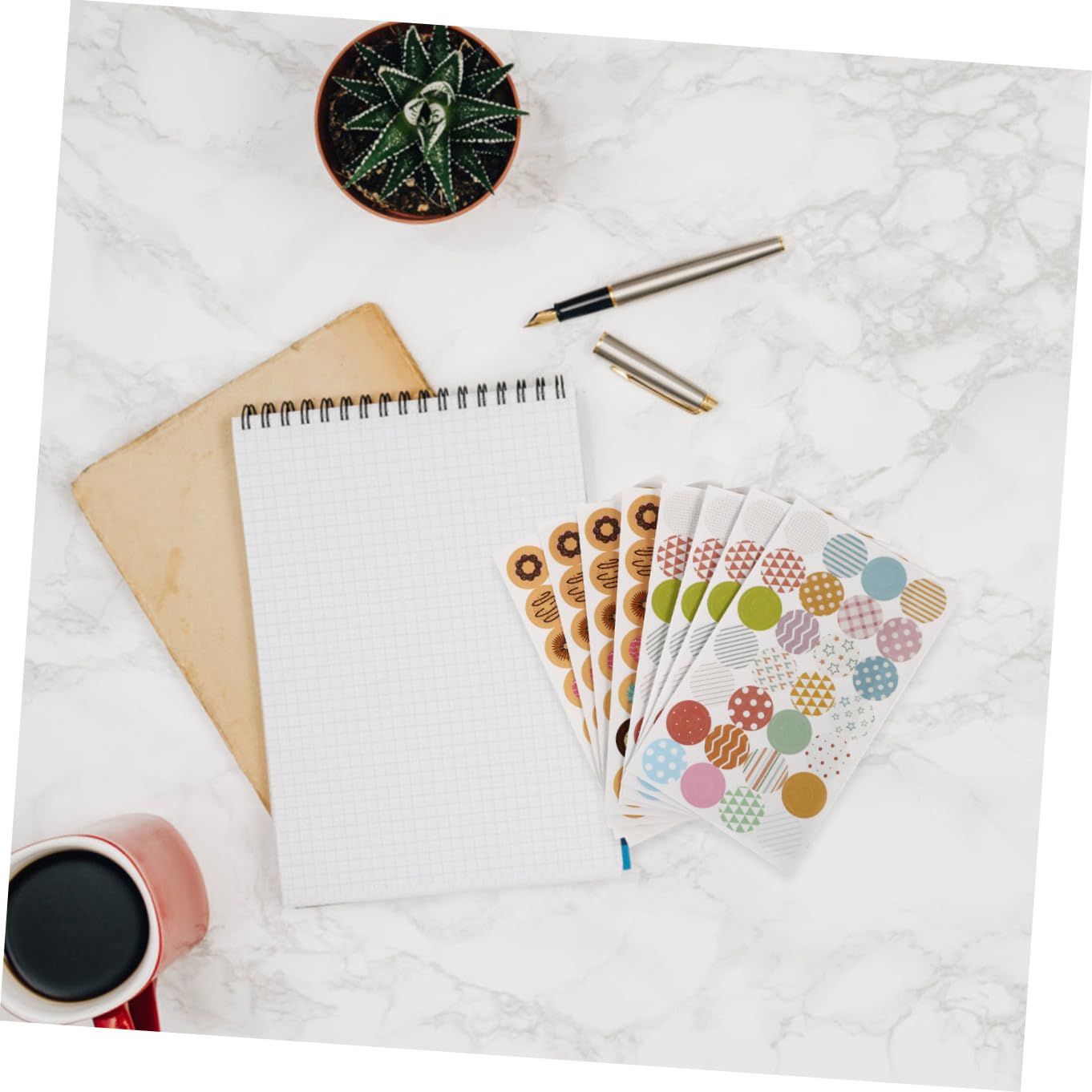 MAGICLULU 120fogli Etichette Adesive Rinforzanti Per Sciolti Design Creativo Per Riparazione e Decorazione Artigianale Per Quaderni Diari e Progetti Creativi