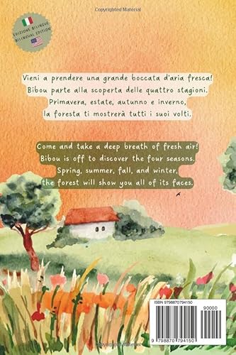 Bibou nella foresta - Bibou in the Forest: Libro educativo bilingue italiano-inglese per bambini - E
