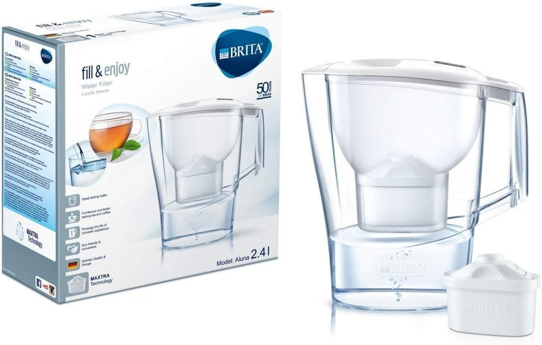 BRITA Aluna Cool White Water Filter Jug with Maxtra, Bianco Amazon.co.uk Home & Kitchen
