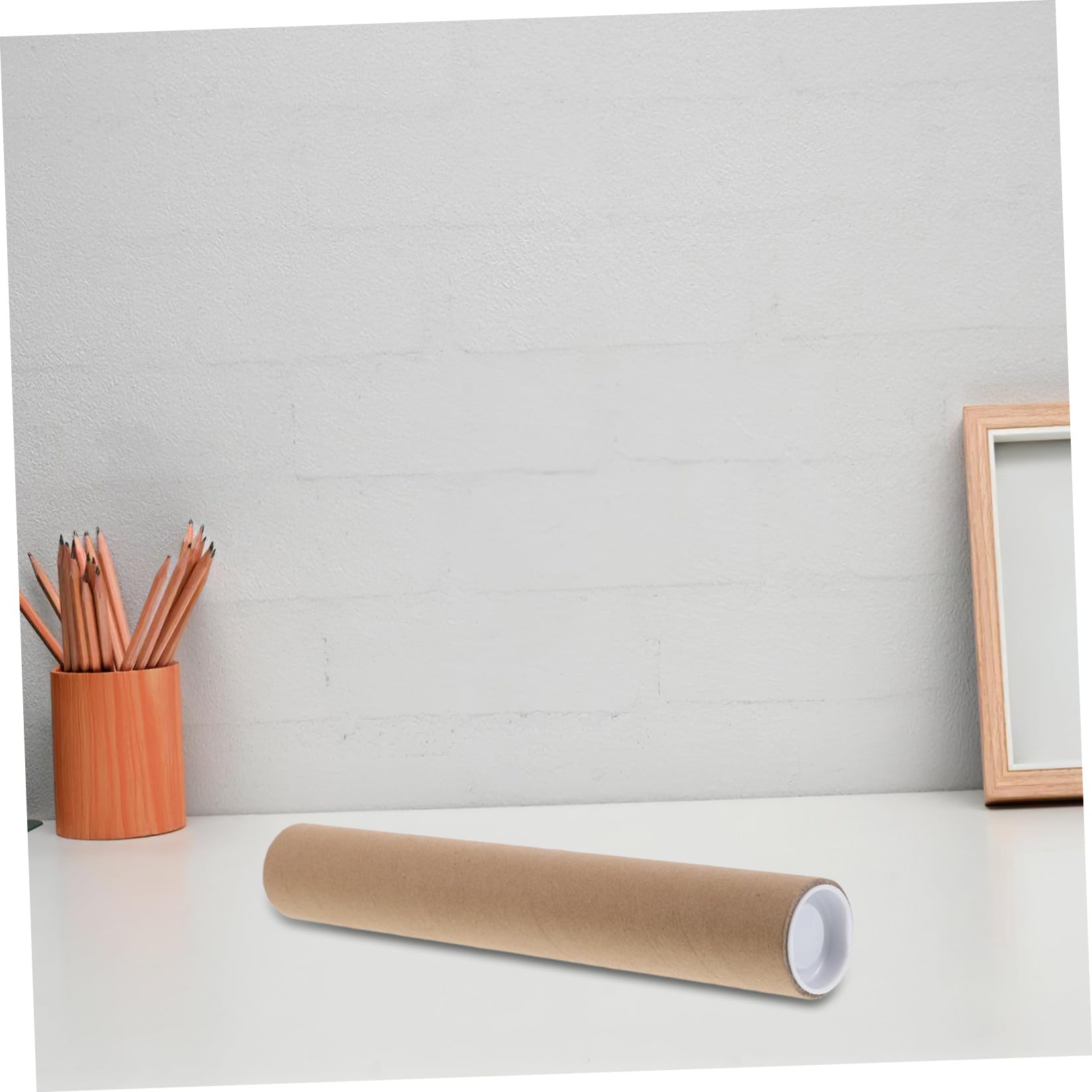 HOMSFOU 12pièces Lot de Tubes Expédition et Bouchons pour Documents Affiches et Cartes pour Stockage le Transport Protection