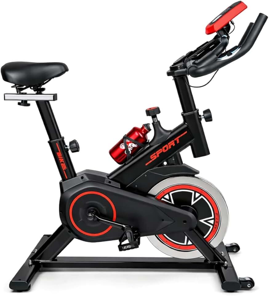 Bicicleta Ergometrica Spinning Bike Spinning Ajustável Com Garrafa E Medidor De Pulso Exercícios Cardio E Emagrecimento [ K-SELL IMPORTS ]