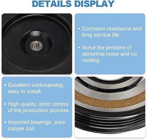 Vista 53 de ECCPP Embrague del compresor de la CA 2003-2008 para el embrague de la CA de Toyota Matrix Corolla 1.8L