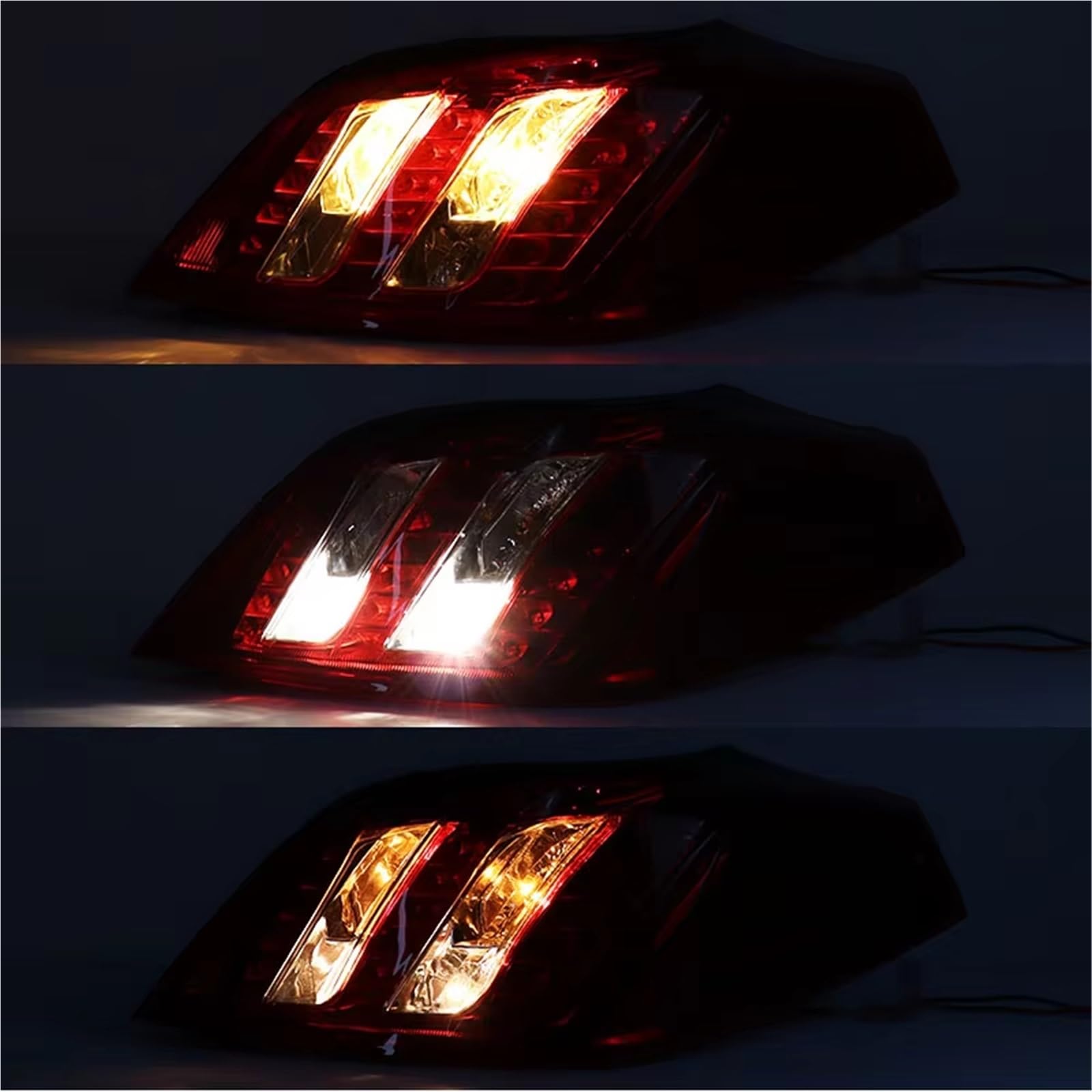Montaje de luces traseras Compatible Con Peugeot 508 2011 2012 2013 2014 Conjunto De Luces Traseras, Luz Freno, Intermitente, Antiniebla Piezas Automóviles