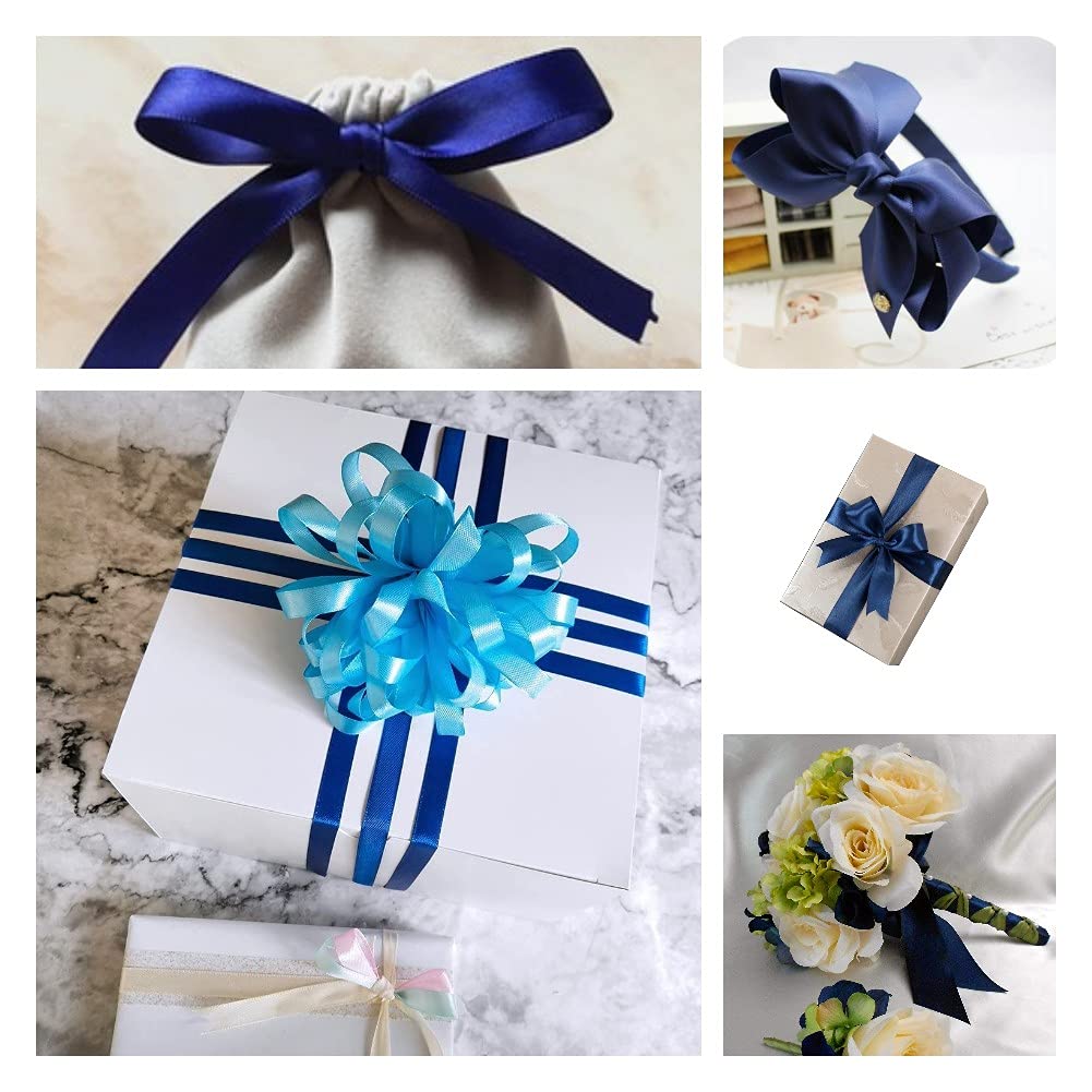 TONIFUL 10 cm breed zilverkleurig effen satijnen lint 20 m voor knipplechtigingen ceremonie grote opening stoel sjerpen tafel haarstrikken bloemen naaien ambachtelijke geschenkverpakking bruiloft