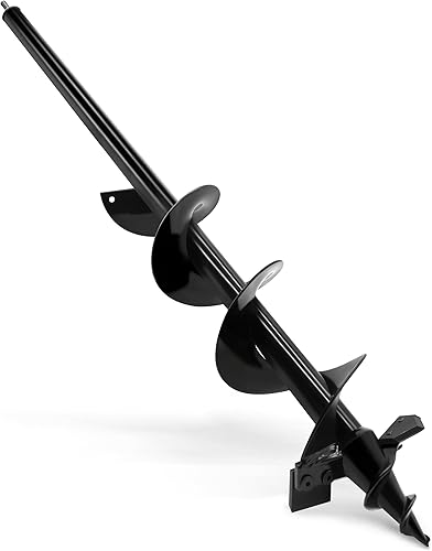 Miniatura 8 de SYITCUN Broca de Barrena para Plantar - Broca de Barrena en Espiral para Jardín de Servicio Pesado de 4"X12" - Herramienta Plantadora de Bulbos