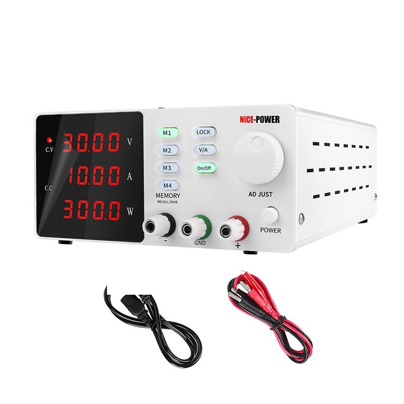 Fuente de Alimentación 3 0v 10a 60v 5a Programable corriente continua Fuente de alimentación Ajustable Función memoria alta precisión Cambio la fuente regulada(120V 3A,U-K)
